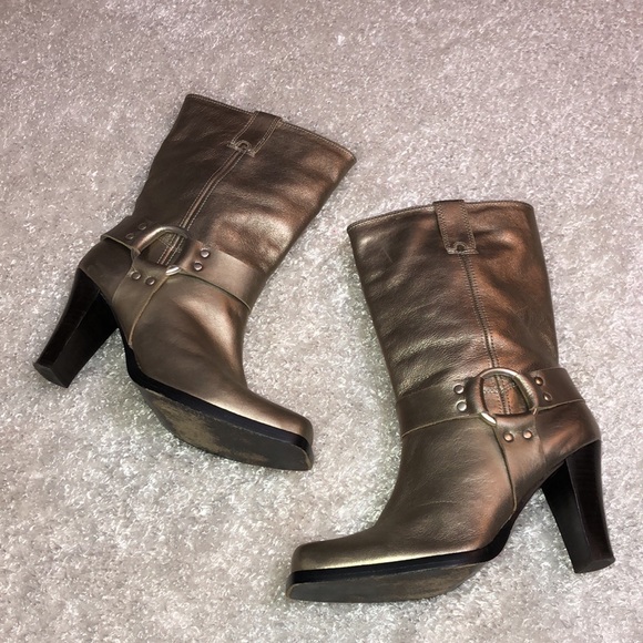 COPY - MICHAEL Michael Kors Metallic Heeled Boots - Picture 6 of 12